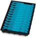 Matrix Loaded Pole Winder Tray 13cm - 12 Winders Light Blue