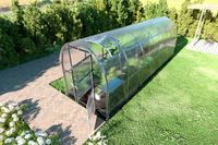 KLASIKA GREENHOUSES KLASIKA Slim Polycarbonaat Tuinkas 2x6m 12m² + Automatisch Dakraam
