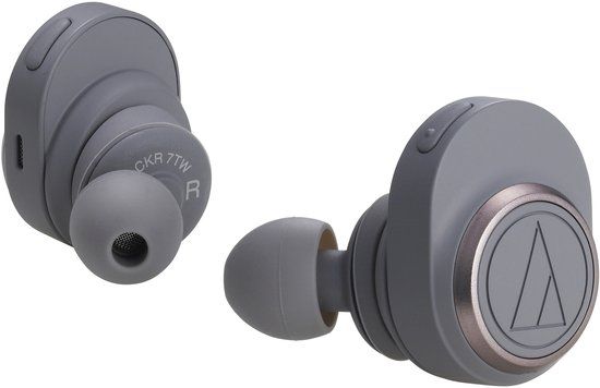 Audio Technica ATH-CKR7TW Bluetooth HiFi In Ear oordopjes Grijs
