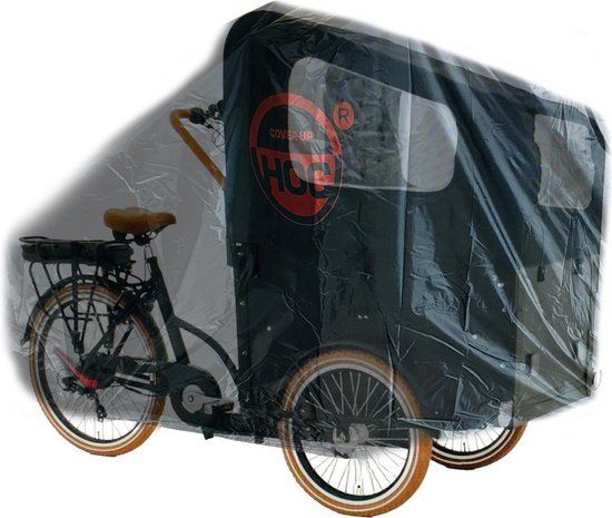 COVER UP HOC Troy Bakfietshoes - Zwart - Waterafstotend - Red Label