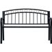 Banc de jardin 125 cm acier noir