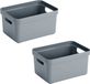 Sunware Opbergbox Sigma - 6 stuks - Kunststof - Blauw - 5 liter