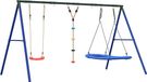 vidaXL Ensemble de balançoire avec siège de balançoire, balançoire d'escalade et balançoire nid