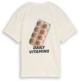 Tom Tailor Oversized T-shirt met fotoprint Wool White Maat 176