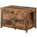 HOOBRO Kattenbak, Kattenhuis met deur en scheidingswand, Bench met opbergruimte, Robuust, Kattenkist, Kattenmeubels, Kattenbak voor het opbergen van kattenbakvulling, Woonkamer, Hal EBF03MW01