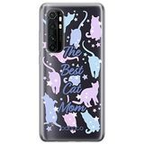 ERT GROUP mobiel telefoonhoesje voor Xiaomi MI NOTE 10 Lite origineel en officieel erkend Babaco patroon Cats 017 optimaal aangepast aan de vorm van de mobiele telefoon, gedeeltelijk bedrukt