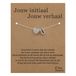 Pax Amare Letter U Armband op Cadeau Kaartje - Jouw initiaal, jouw verhaal - 15,5cm + 5,5cm verstelbaar Zilverkleurig Stainless Steel - Initiaal & Hartje Hanger