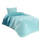 Dekbed 150 x 200 cm turquoise wit