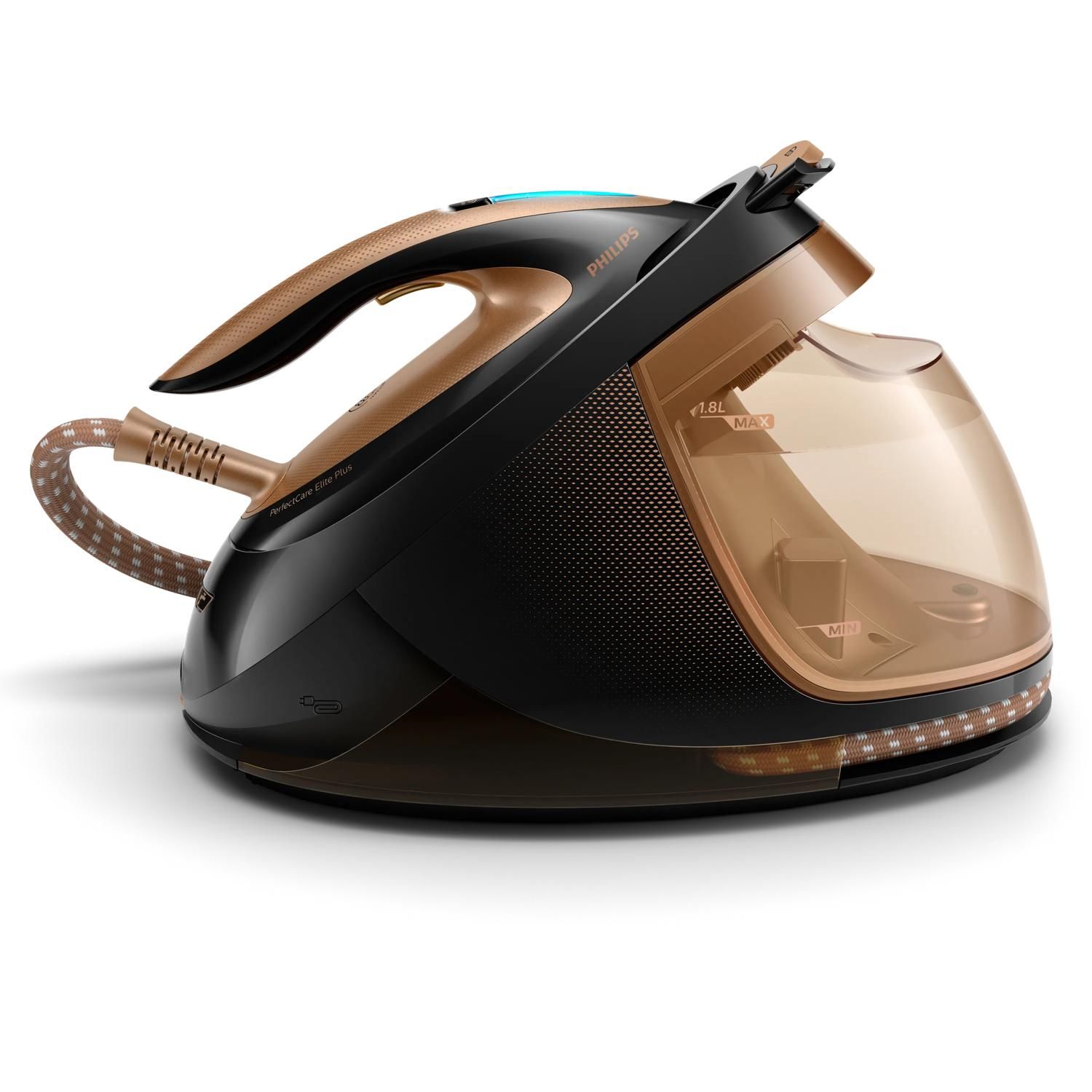 Philips PerfectCare Elite Plus GC9682/80 - Stoomgenerator - 2700W - 1.8L - Zwart/Bruin
