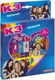 Totum K3 Sticker set Totum 3 stickervellen en speelachtergrond Studio 100