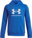 Under Armour UA Rival Fleece BL Hoodie Unisex Sporttrui - Blauw - Wit