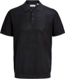 Jack & Jones Gebreide polo Heren Zwart XL