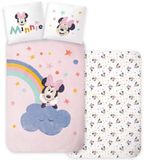 Minnie Mouse Housse de couette arc-en-ciel 100 x 135 cm - Coton - 40 x 60 cm