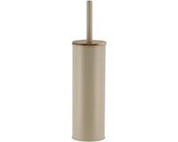 Tendance Toiletborstel met Houder en Deksel - Metaal en Acacia - Beige