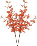DK design Fleur artificielle Eucalyptus branche Soie - 2x - 72 cm - orange - tige seule - Fleurs artificielles