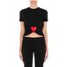 Moschino T-shirt court gonflable en jersey biologique Noir