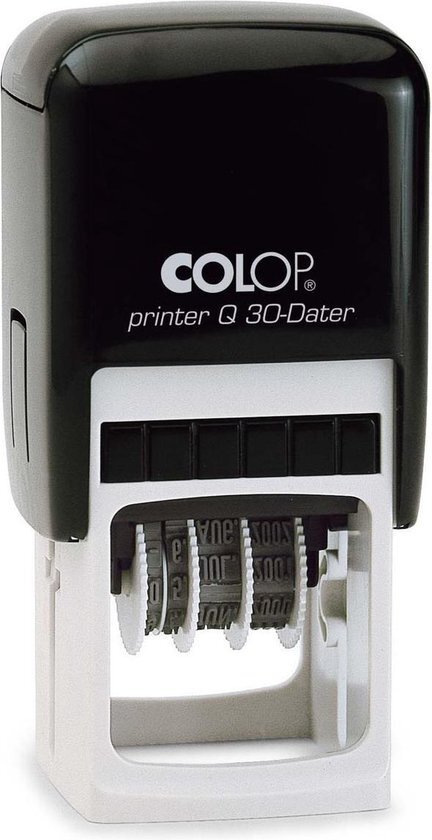 Stempel Stempelfabriek Colop Printer Q30/D Rood - Stempels - Datum stempel Nederlands - Stempel afbeelding en tekst