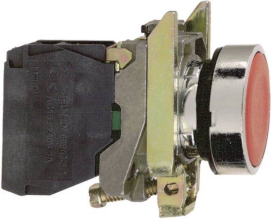 CUERPO Schneider Electric XB4BA21 Harmony XB4BA21 Druktoets Bedieningsknop vlak 1 knop Zwart Druk-ontgrendeling 1 stuk(s)