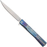 Ocaso Solstice 10DBS Satin, Anodized Titanium couteau pliant