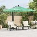 Maison Exclusive - Parasol avec mât en acier, vert, 269x269x235 cm