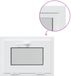 vidaXL RISOR Basement Window White 55 x 40 cm