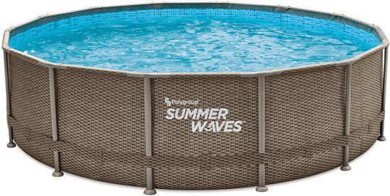 Summer Waves Frame Zwembad Rond - ⌀427 x 107 cm