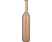 Mica Decorations Flesvaas groot - rioja - taupe - gerecycled glas - 21 x 100 cm
