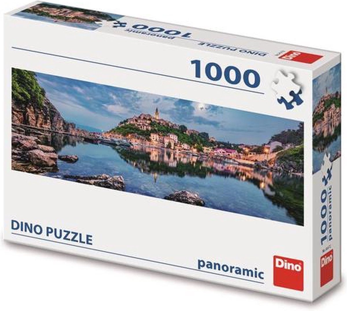 Dino Toys Dino Panoramische Legpuzzel van het eiland KRK van 1000 stukjes voor volwassenen en kinderen