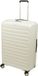 Dielle Valise 10070BI avec quatre roulettes doubles, serrure à combinaison TSA et sangles/séparateur