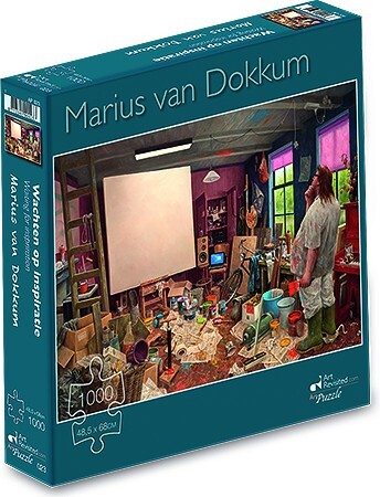 Art Revisited Marius van Dokkum - Wachten op Inspiratie Puzzel (1000 stukjes)