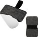 kwmobile draadloze muis beschermhoes geschikt voor Apple Magic Mouse 1 / Magic Mouse 2 / Logitech Pebble Wireless - Computermuis cover van vilt in donkergrijs / zwart
