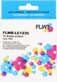 FLWR - Cartridge / Brother LC-123 / cyaan / Geschikt voor Brother