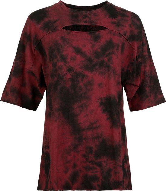 Black Premium by EMP T-shirt met uitgesneden halslijn en externe naden - Dames - S