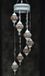 Halay Hanglamp multicolour glas mozaïek Oosterse lamp kroonluchter Crèmewit 7 bollen