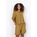 Soyaconcept high waist casual short olijfgroen