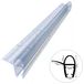 Joint d'étanchéité D03 (4–5 mm) – 140 cm. Profil de rechange pour portes de douche de cabines de douche