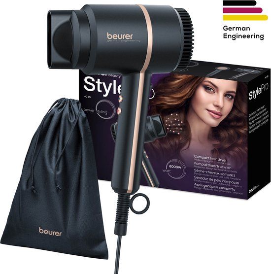 Beurer HC 35 Föhn - Ionische haardroger - 1600W - Zwart