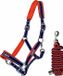 KNHS Horka Knhs Halsterset Donkerblauw-oranje - paard