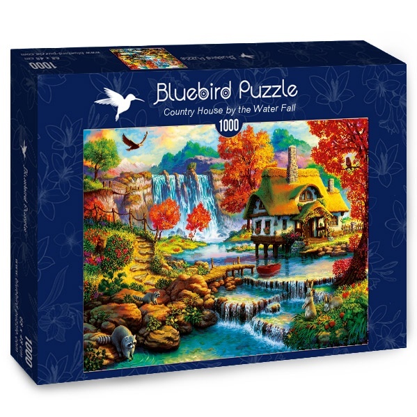 Bluebird Puzzle Country House by the Water Fall Puzzel (1000 stukjes)