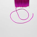 Deko AS GmbH Zijden koord Soft Pink - 2 mm breedte op 100 m rol