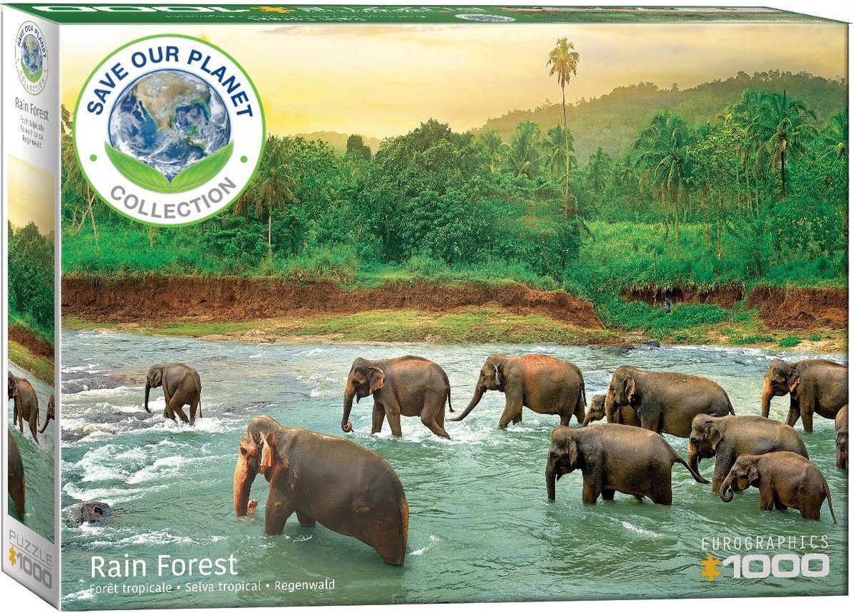 Eurographics puzzel Save the Planet! Rain Forest - 1000 stukjes