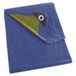 Perel Dekzeil, sterk, 54 ringen, versterkte hoeken, rechthoekig, blauw/groen, 110 g/m², 12 x 15 m