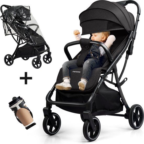 Memores Plooibuggy Zwart