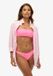 Superdry Bandeaubikinitop met Logo Dames Paparazzi Pink