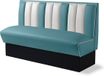 Bel Air Dinerbank Single Booth HW-150 Bleu