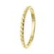 Lucardi Dames Ring bewerkt - Ring - Cadeau - 14 Karaat Goud - Geelgoud