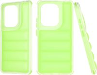 Techsuit Hoesje geschikt voor Xiaomi Redmi Note 13 Pro / Xiaomi Poco M6 Pro - Wave Shield Shockproof Hard Case Back Cover - Groen