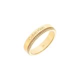MINIMAAL Calvin Klein CJ35000201D Dames Ring - Staal - Goudkleurig - 4 mm breed