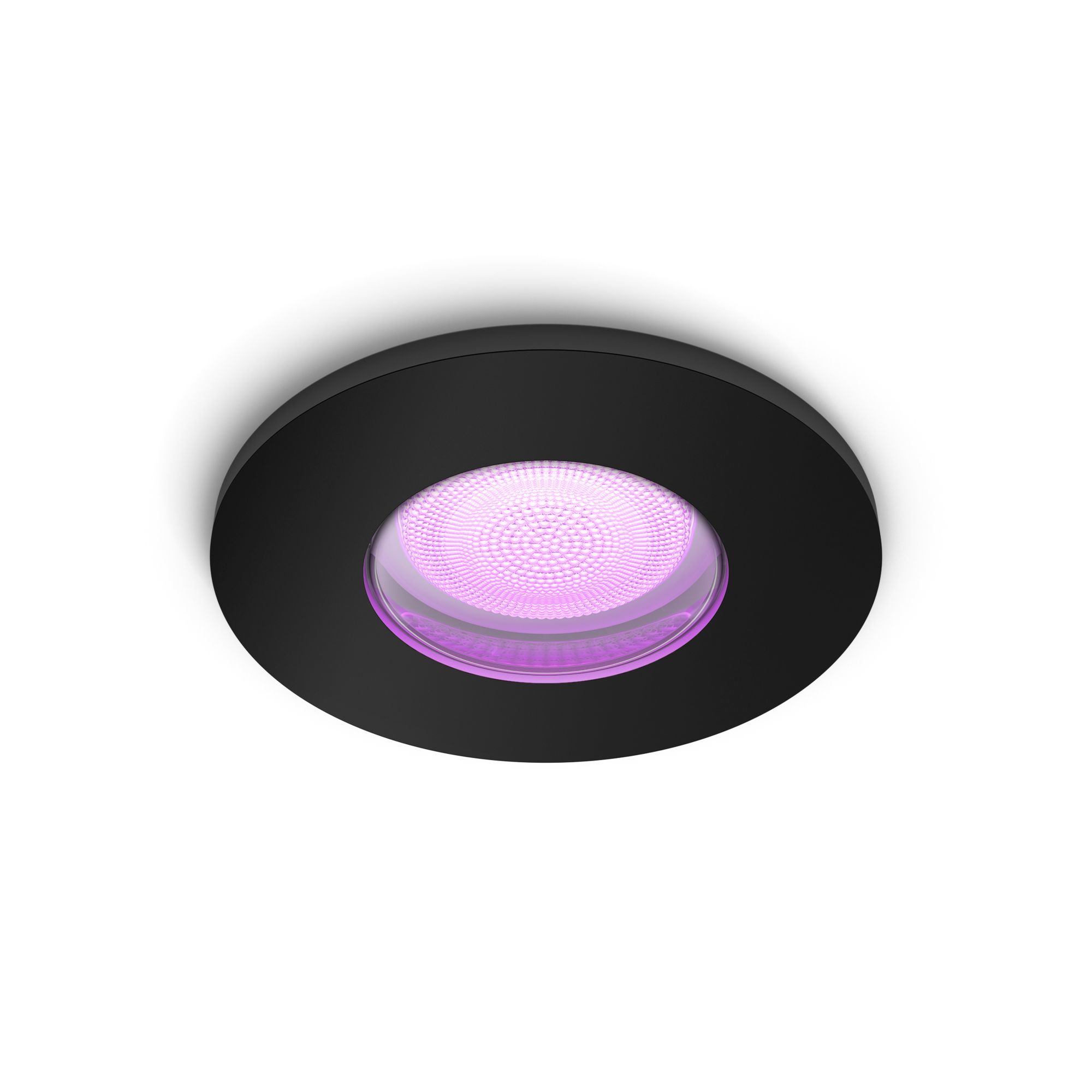Philips Hue Xamento Smart Bathroom Recessed Spot Light - Black - Bluetooth - LED - Color Ambiance