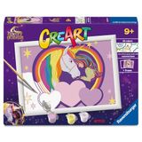 Ravensburger CreArt: Sophia & Wildstar — Schilderij met cijfers voor kinderen vanaf 9 jaar, inclusief schilderset met planken, lijst, penseel en kleuren, 25 x 18,30 cm, cadeau-ideeën